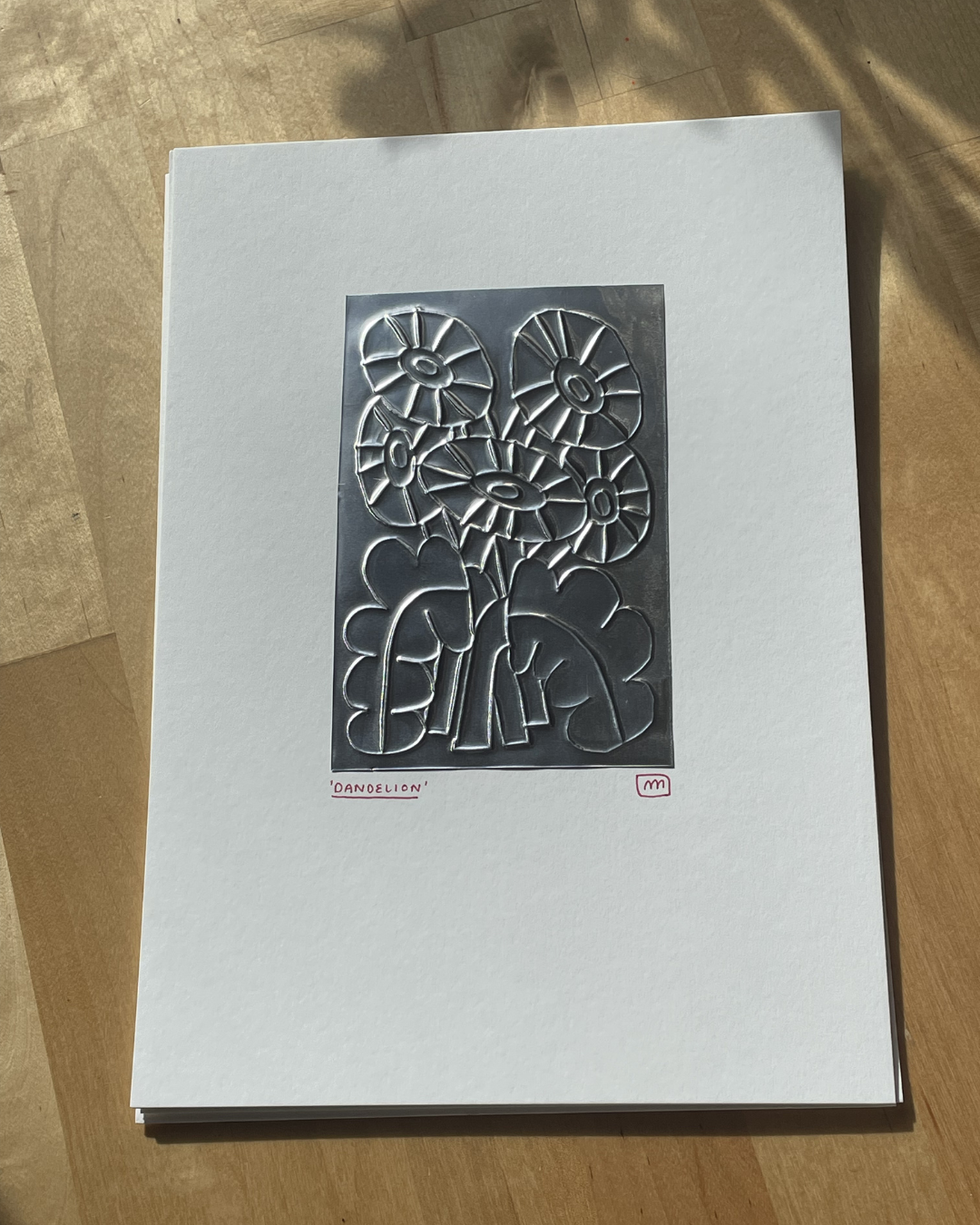 'Dandelion' A4 Embossing