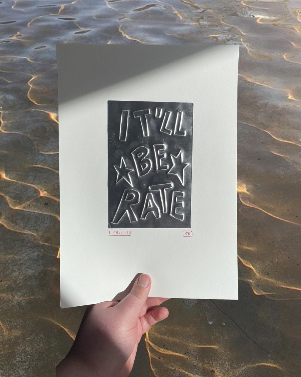 'It'll Be Rate' A4 Embossing