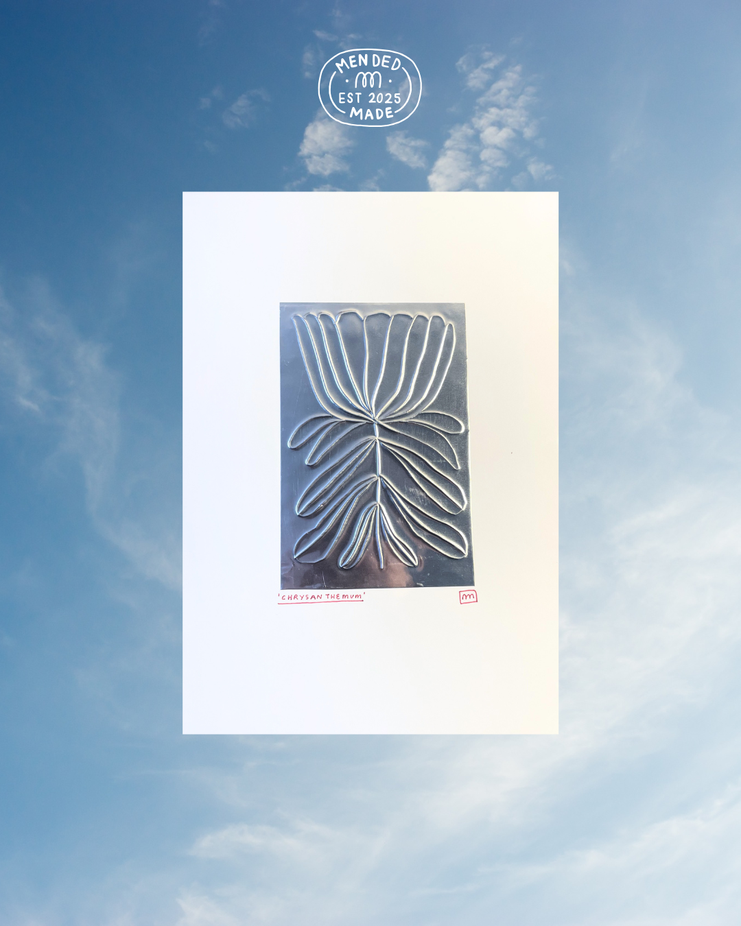 'Chrysanthemum' A4 Embossing