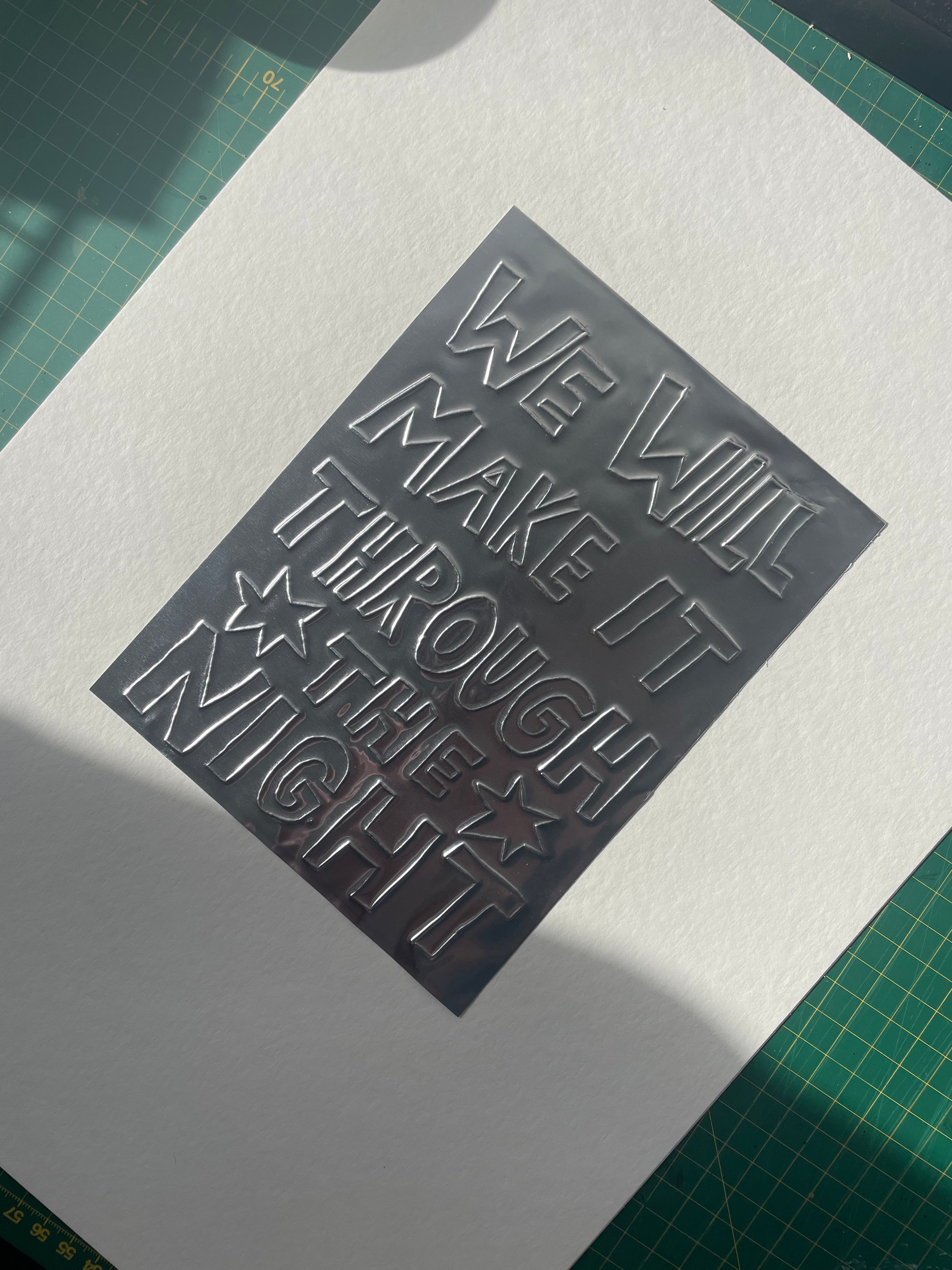 'It Always Was' - Set of 2 x A4 Embossings