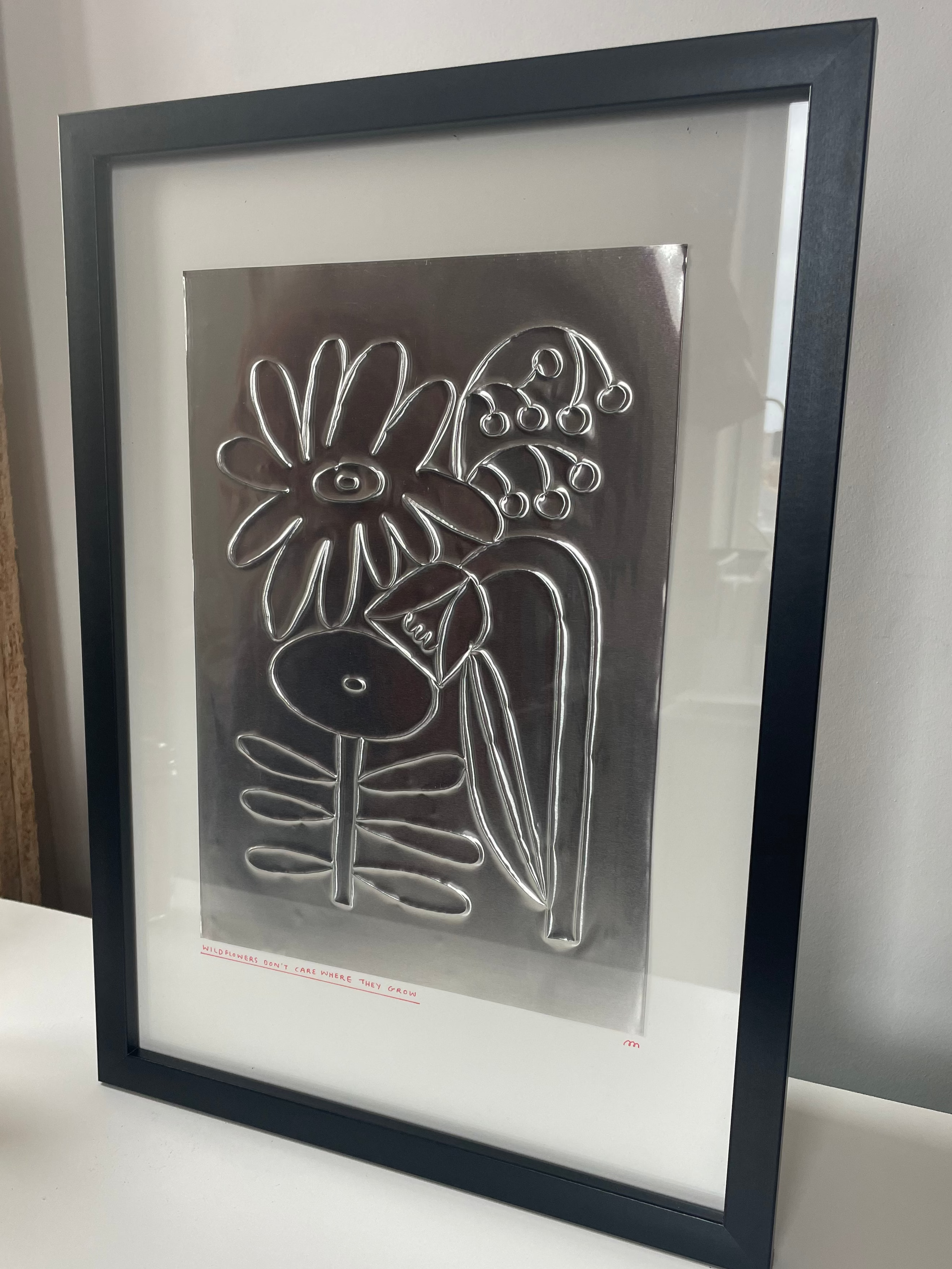 Wildflowers - Hand Embossed Artwork