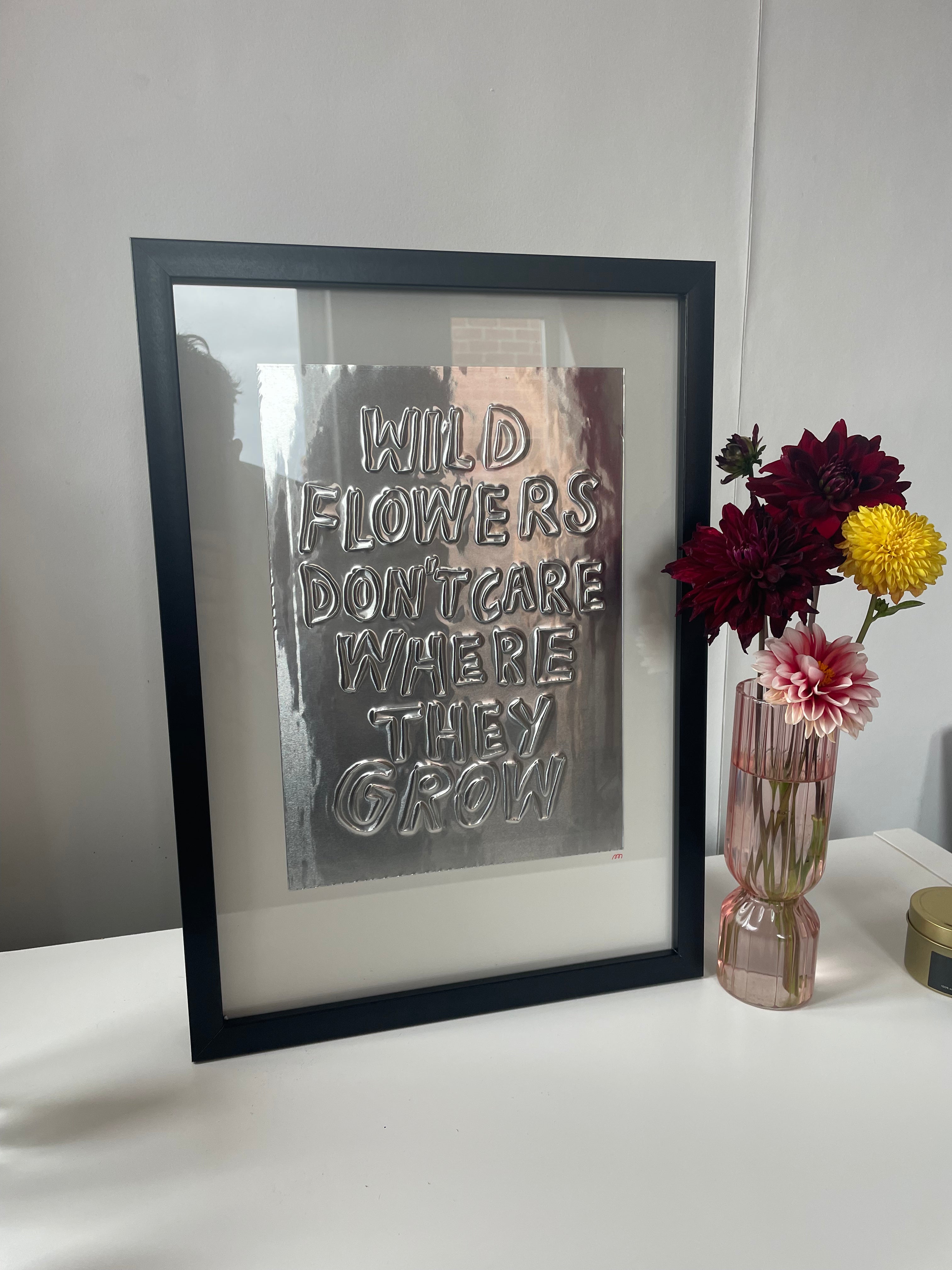 Wildflowers by Dolly Parton - Hand Embossed Artwork