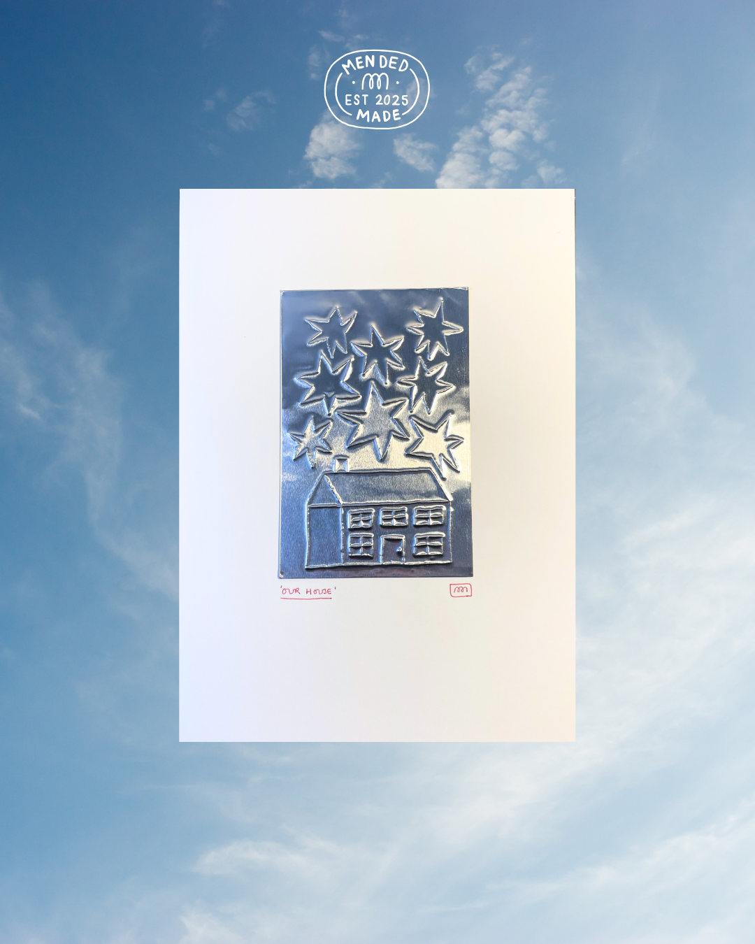 'Our House' A4 Embossing
