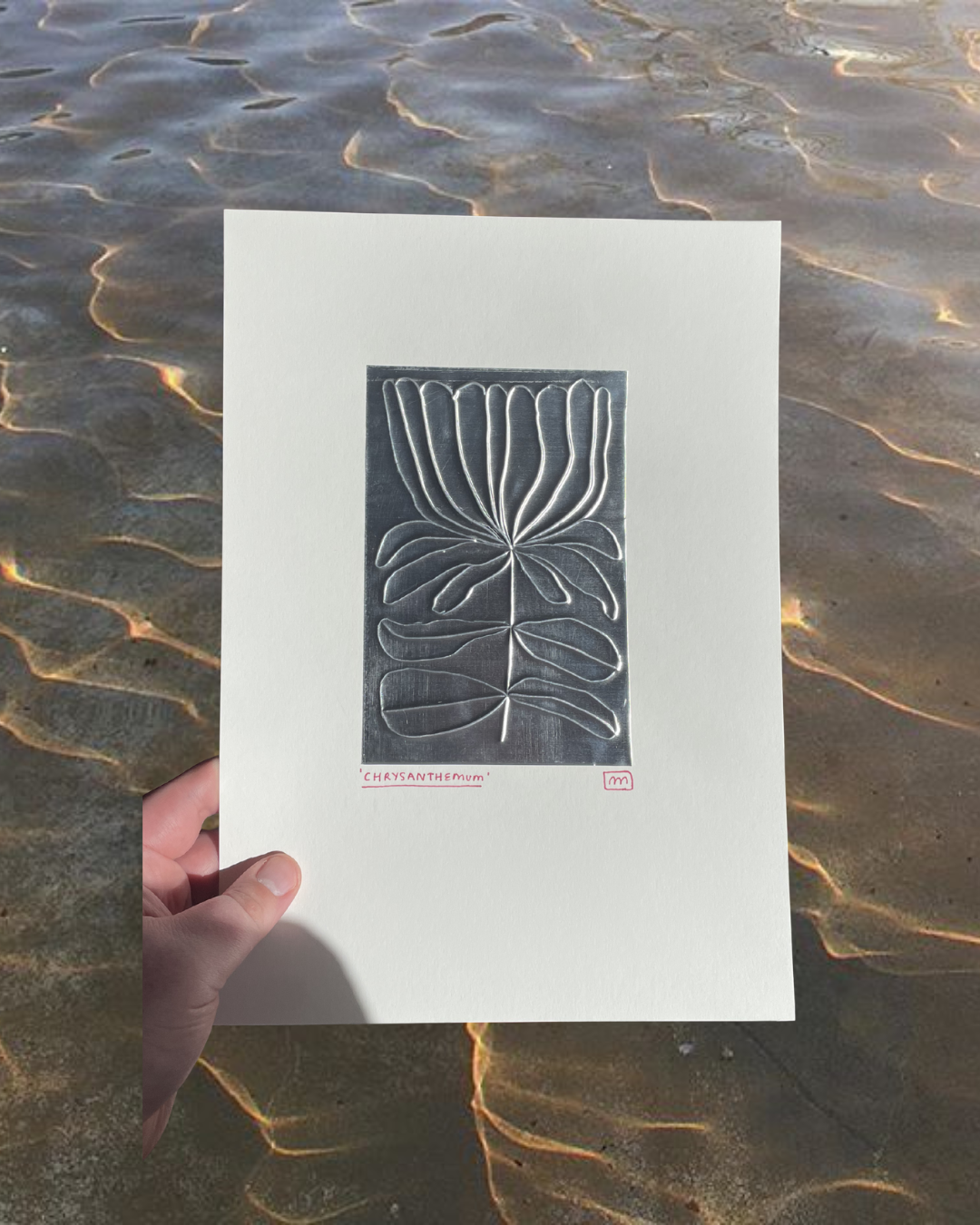 'Chrysanthemum' A4 Embossing