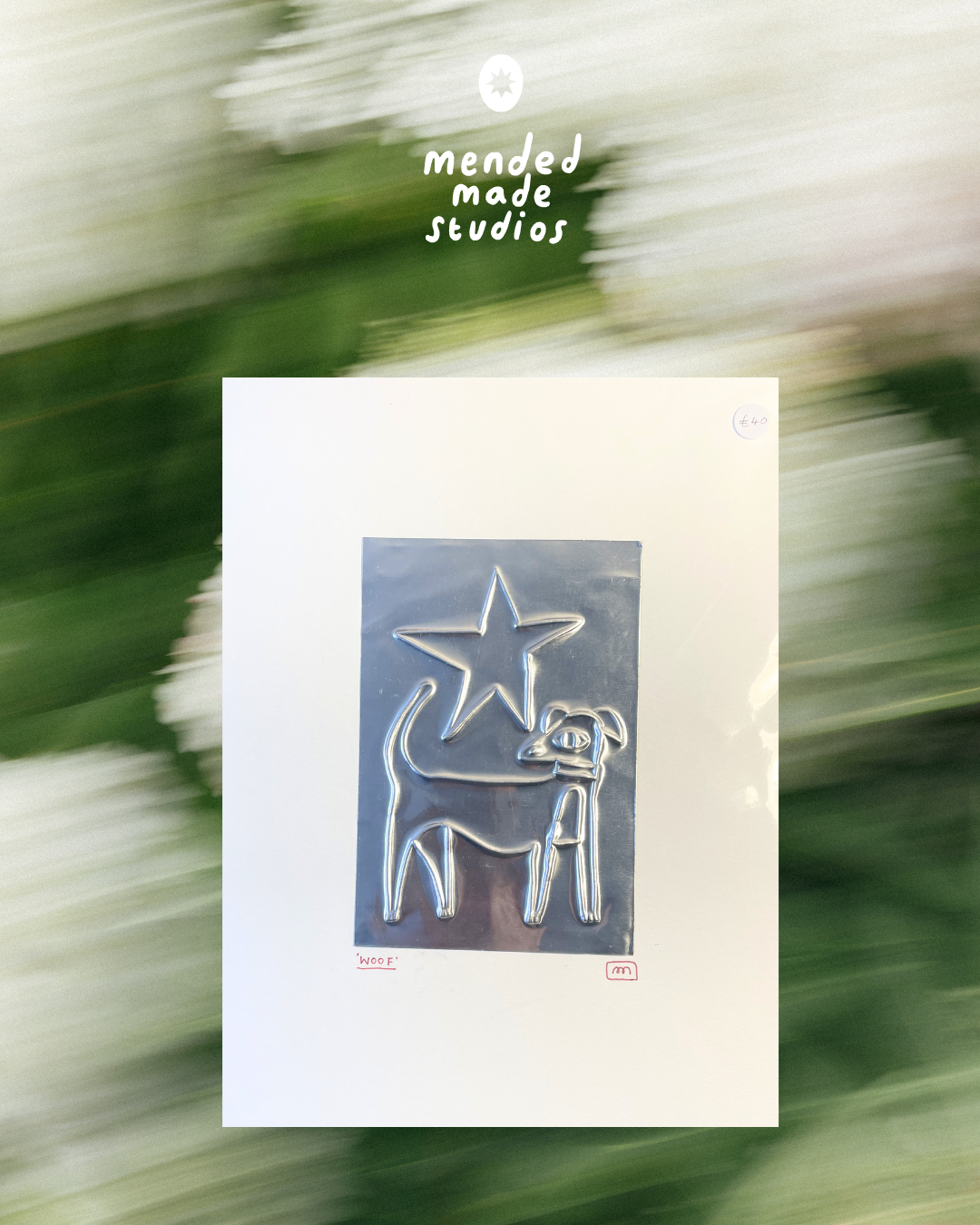 'Dog' Hand Embossed Artwork