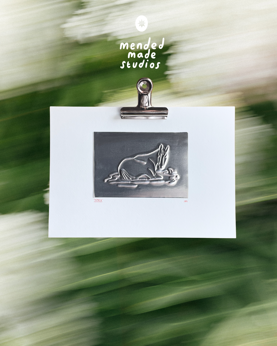 'Horse' Hand Embossed Artwork