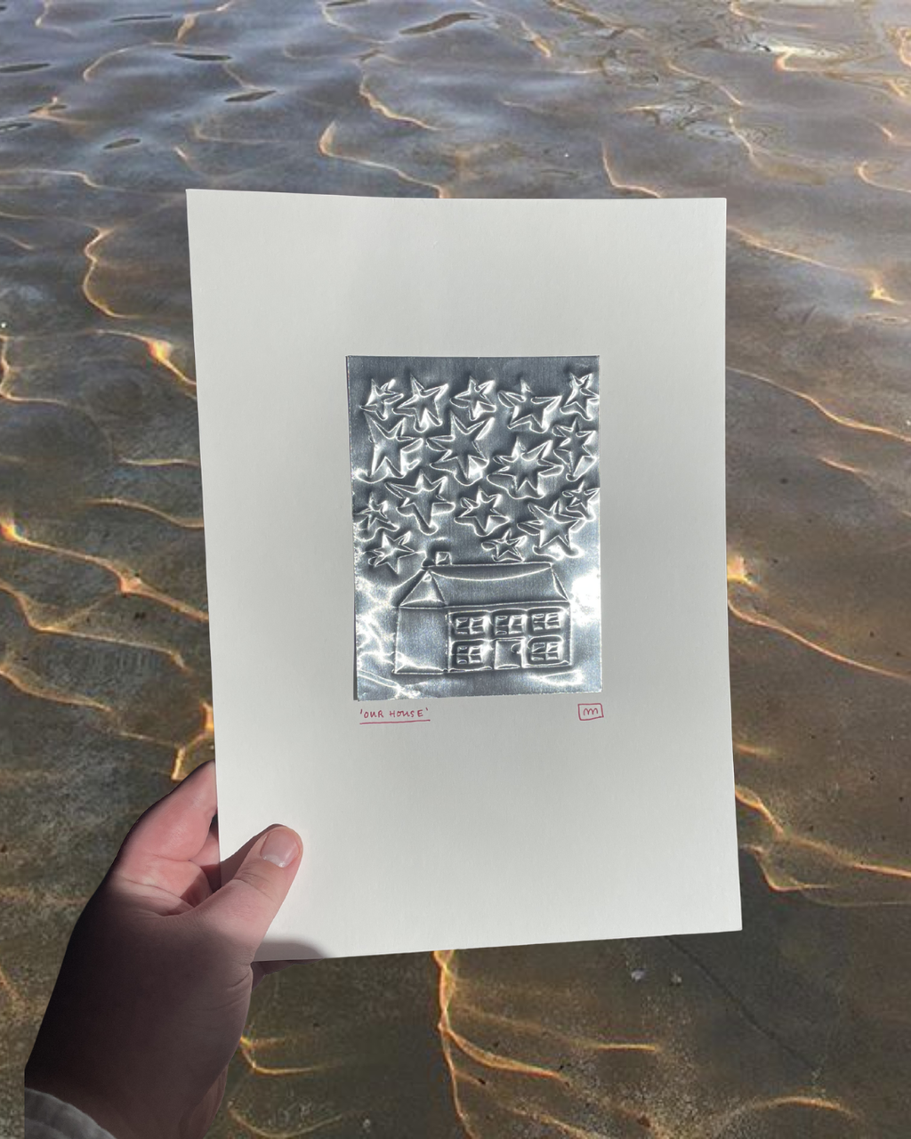'Our House' A4 Embossing