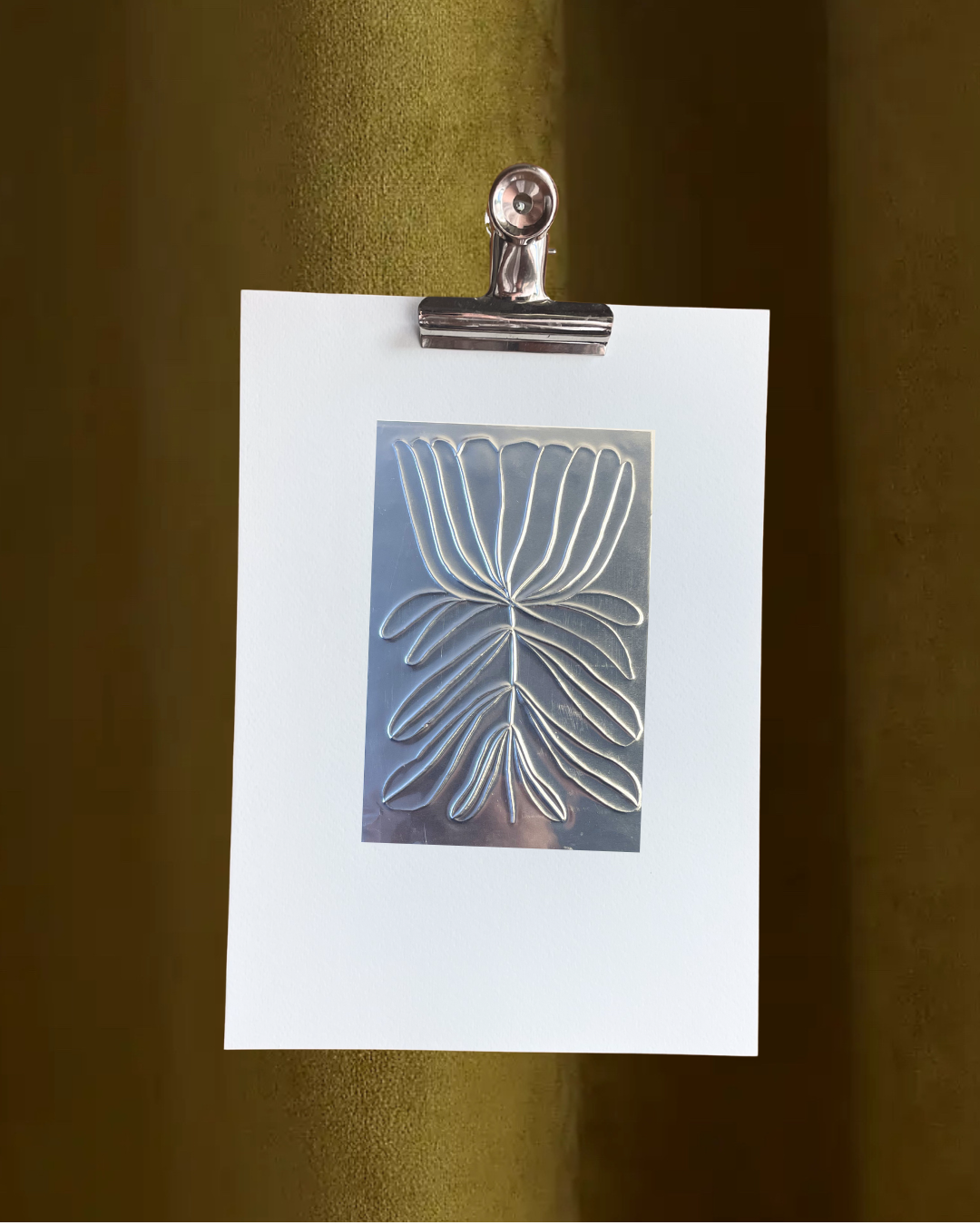 'Chrysanthemum' Hand Embossed Artwork