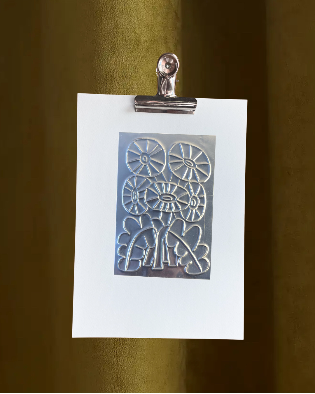 'Dandelion' Hand Embossed Artwork