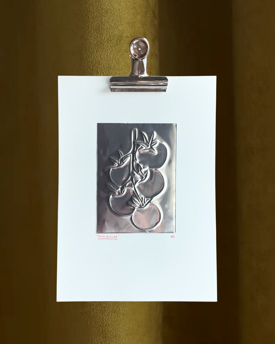 'Tomatoes' Hand Embossed Artwork